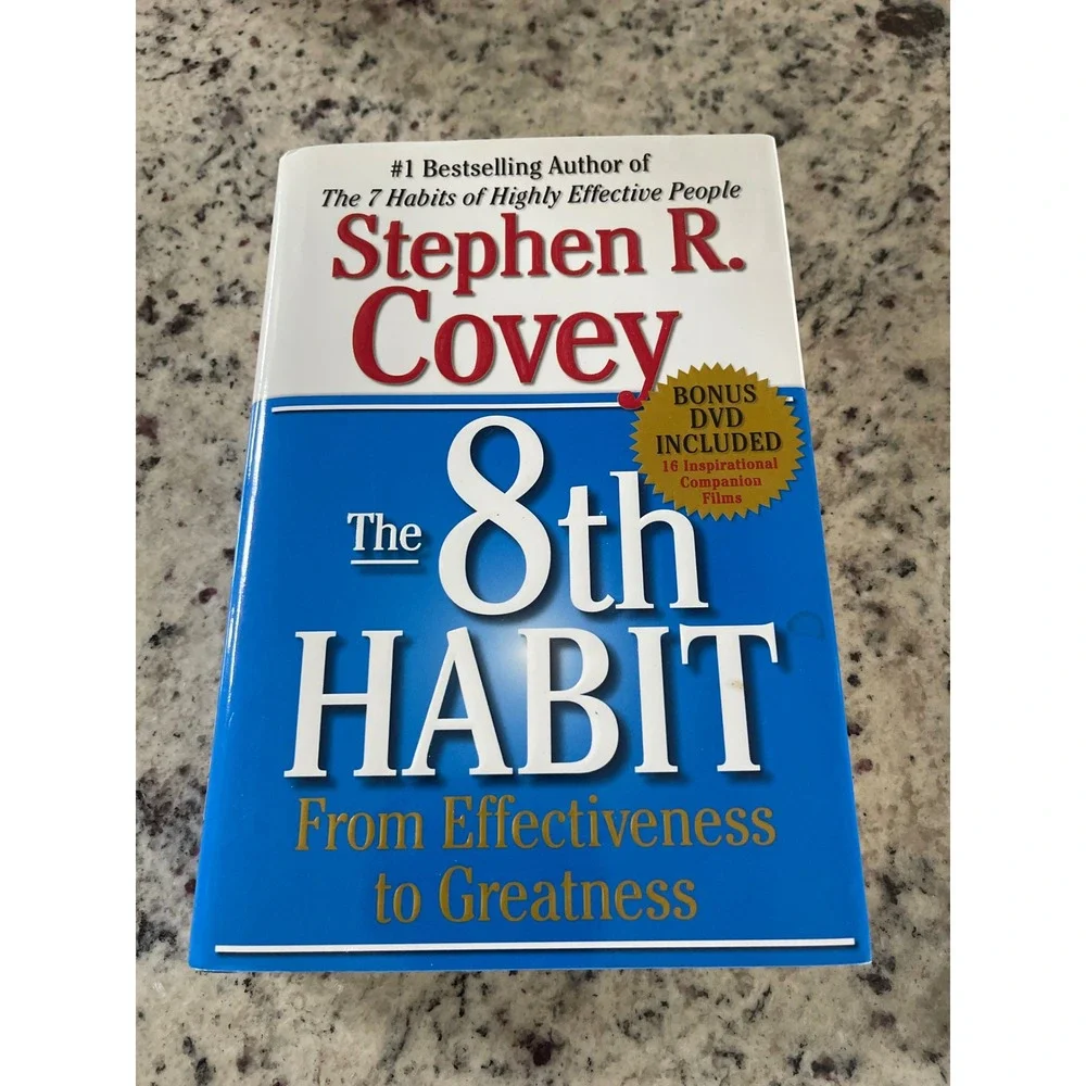 The 8th Habit From Effectiveness to Greatness by Stephen R Covey Book‎ with DVD